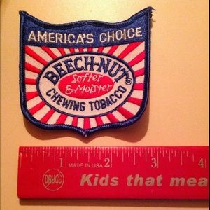 Beech-Nut Chewing Tobacco Rare Vintage Authentic Original Patch. NEW